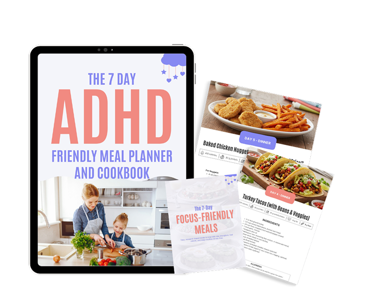 ADHD Meal Planner & Cookbook Cover