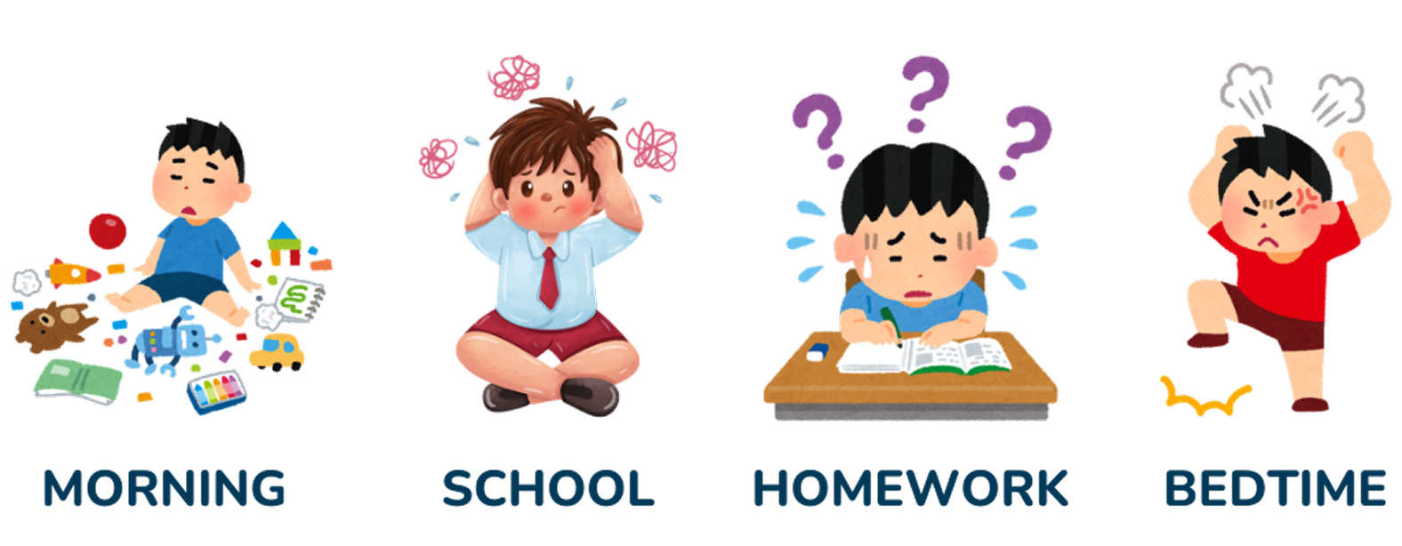 Kids problem graphic